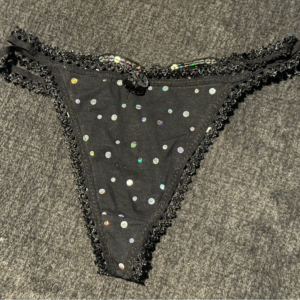 Black R&B woman’s panties. butterfly themed back.